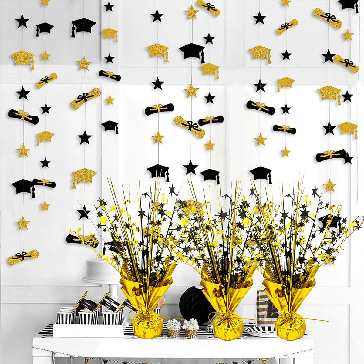 FUBININA unfoldable metal wire centerpiece allows easy shaping