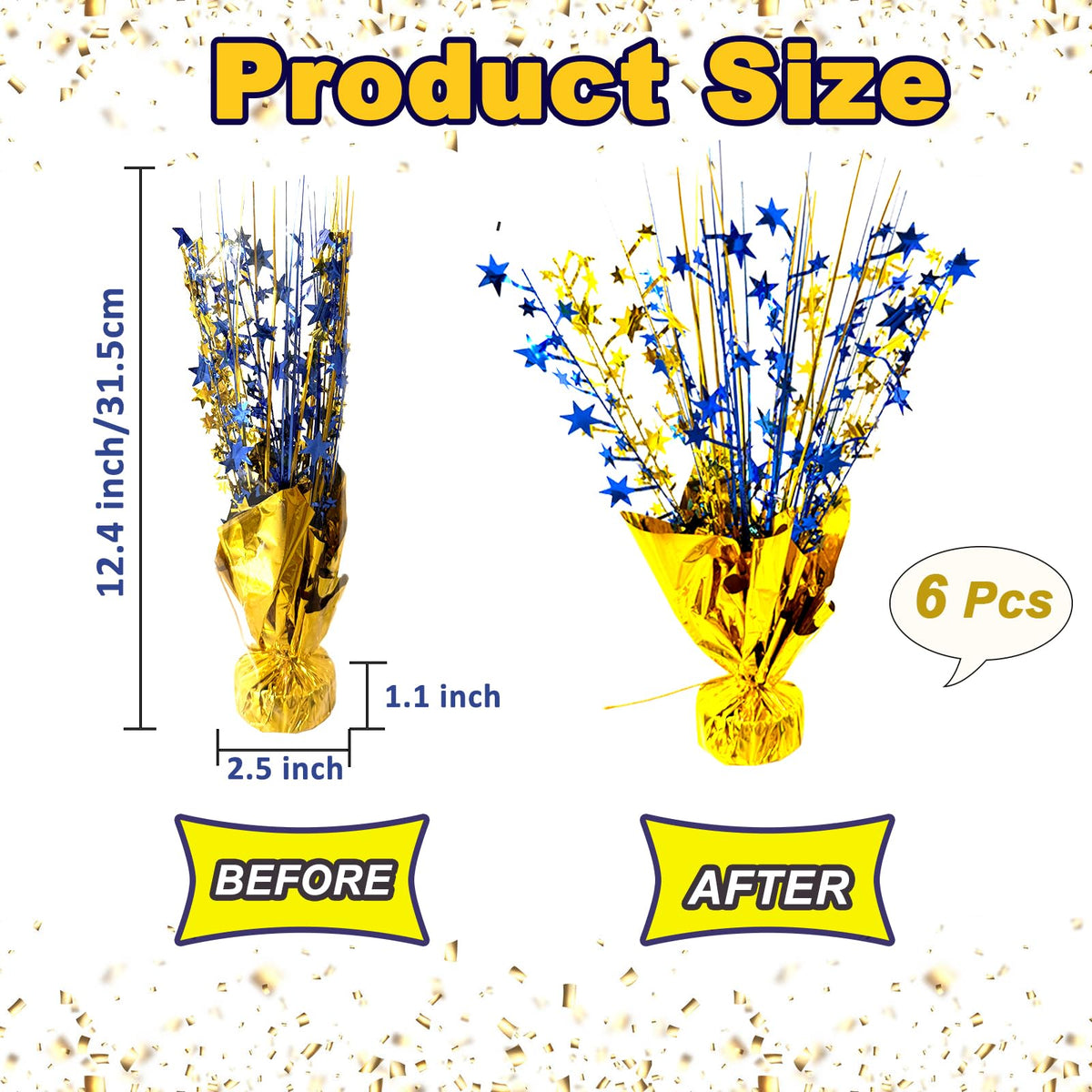 FUBININA DIY-ready stars invite personalized party layouts.