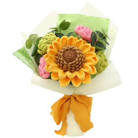 FUCAN crochet flowers finished bouquet makes a timeless gift centerpiece.