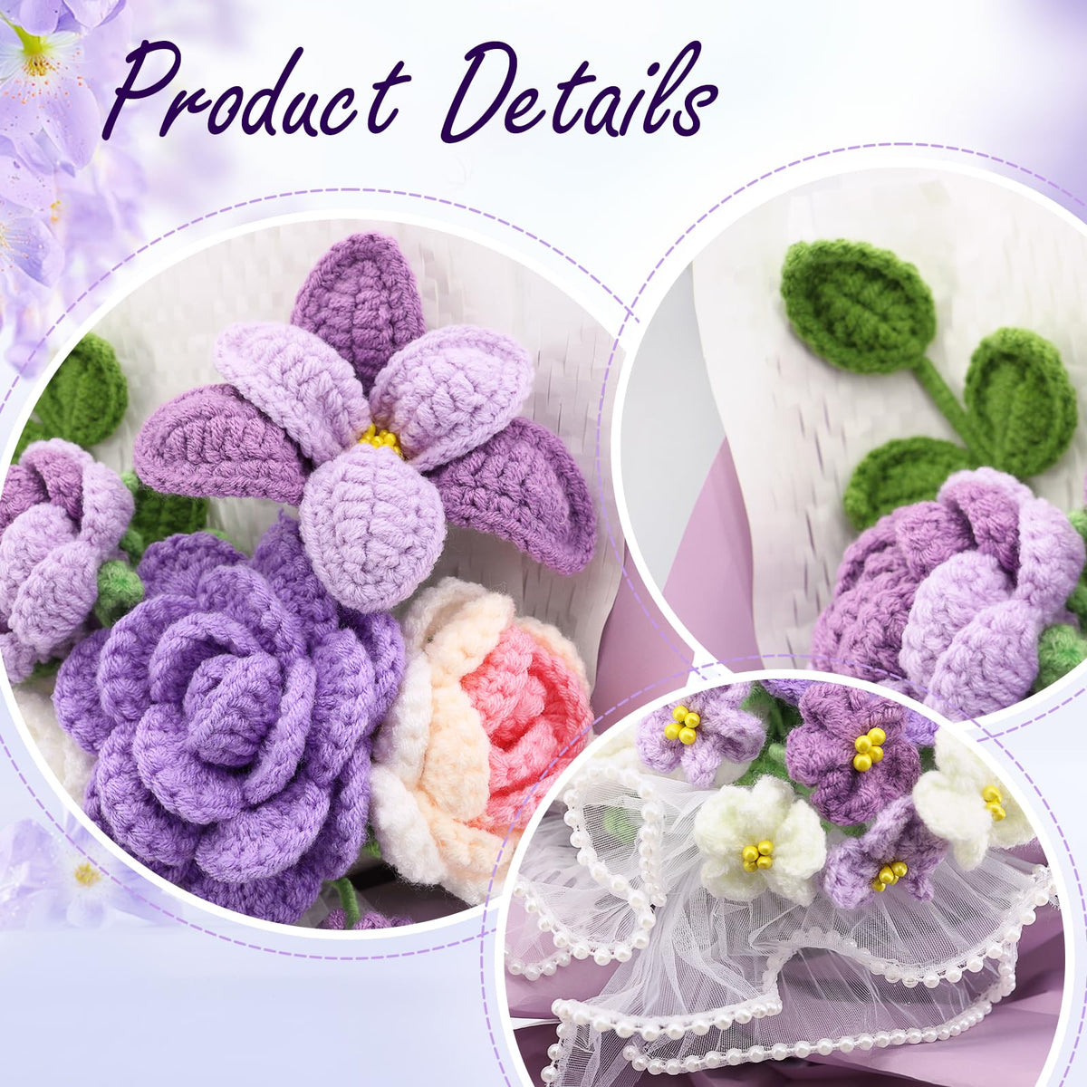 FUCAN crochet flowers gift-ready packaging for a lasting keepsake.