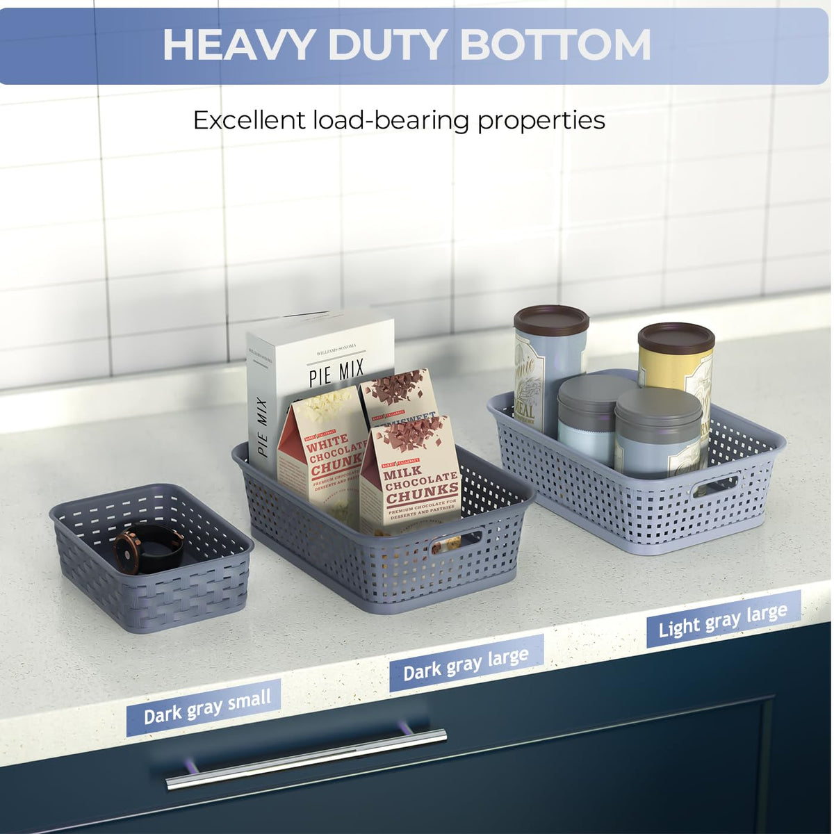 FUCDTEFC six-piece pack helps keep countertops and cabinets tidy.