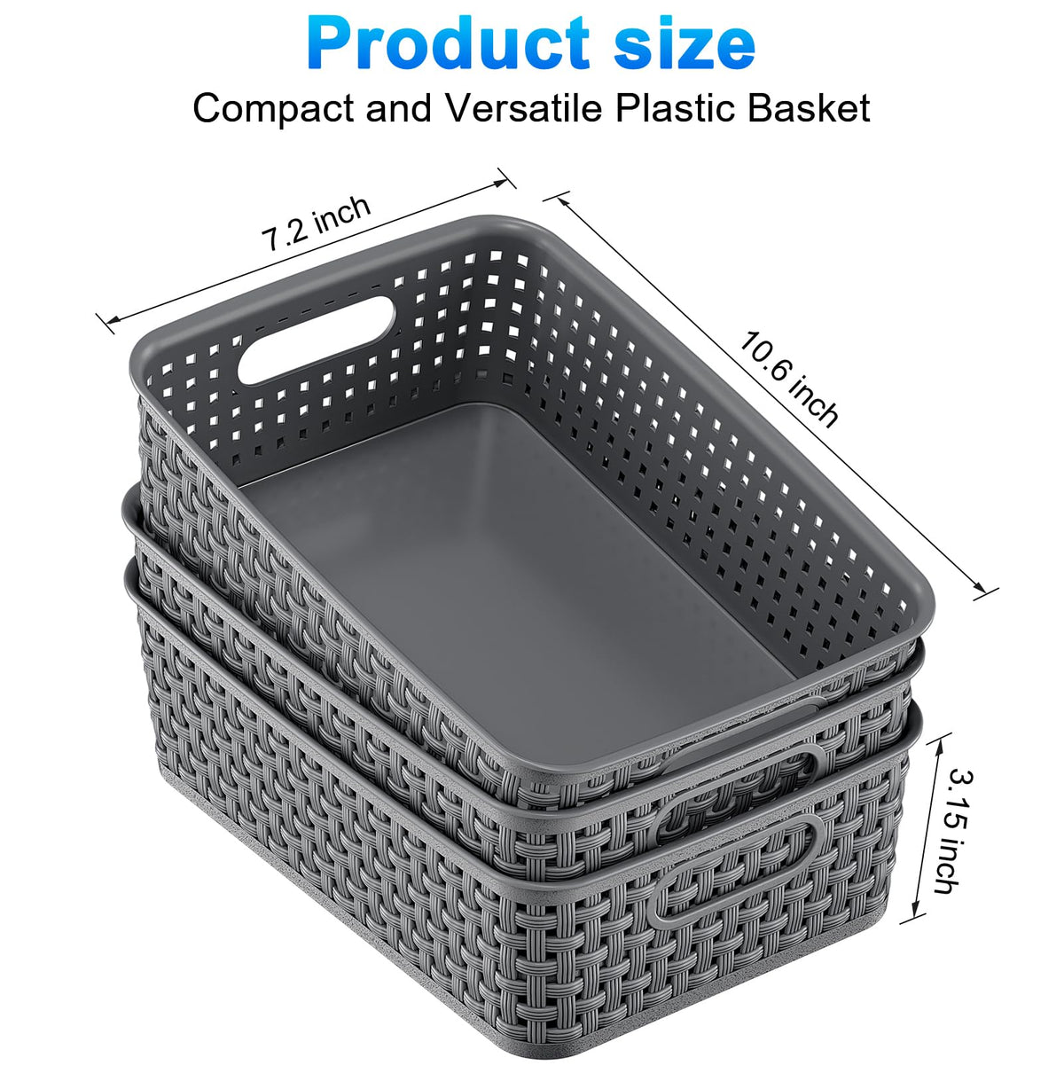 FUCDTEFC organized kitchen and drawers using versatile multi-purpose baskets.