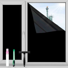 FuFin total blackout window film kit ready for easy install