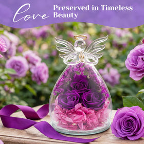 FUHITIM bedroom décor: elegant angel rose centerpiece for warm, inviting spaces.
