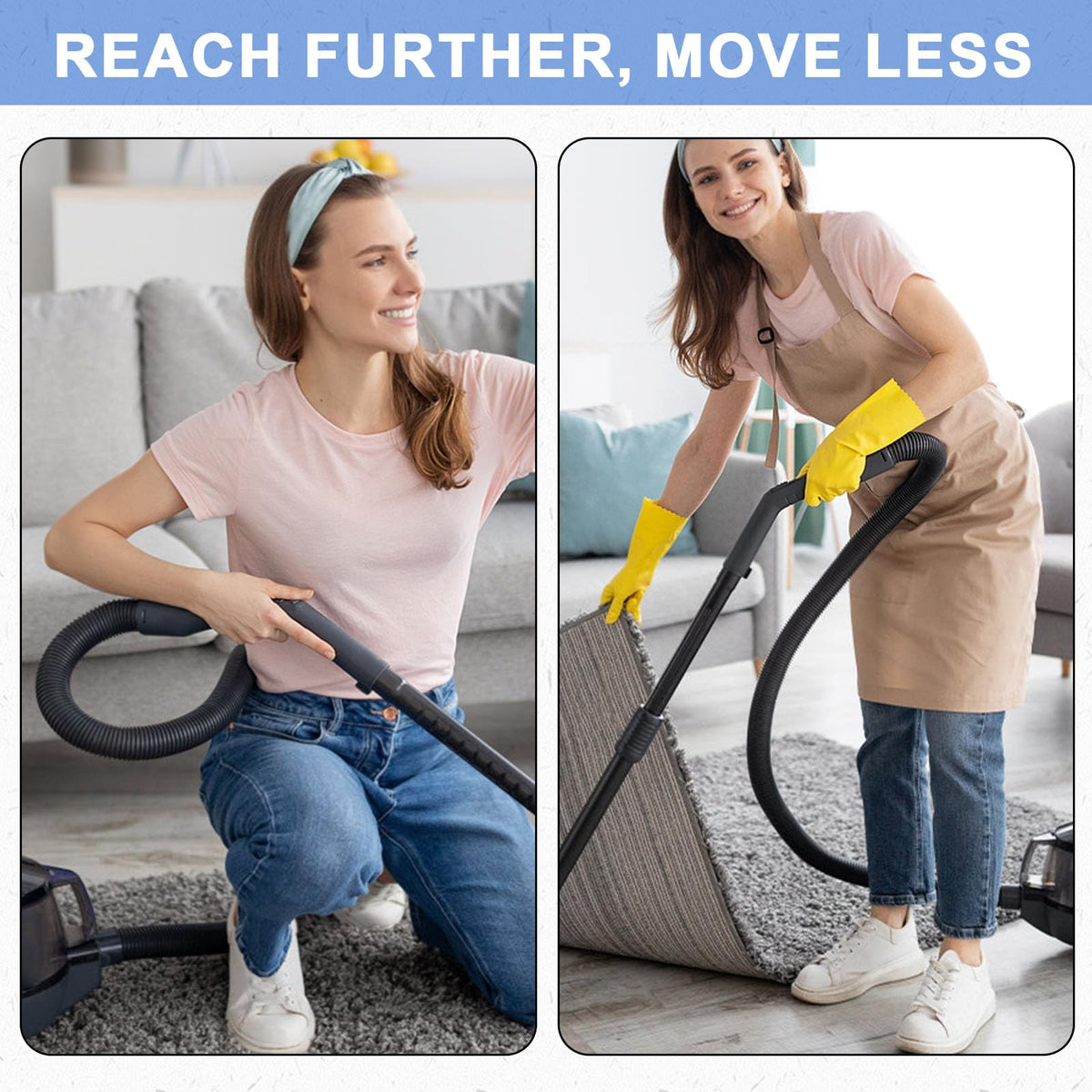 Fukaisu replacement hose for Shark LA301C increases cleaning efficiency with longer reach.