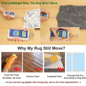 FuKuEn floor-safe design protects floors while keeping corners flat.