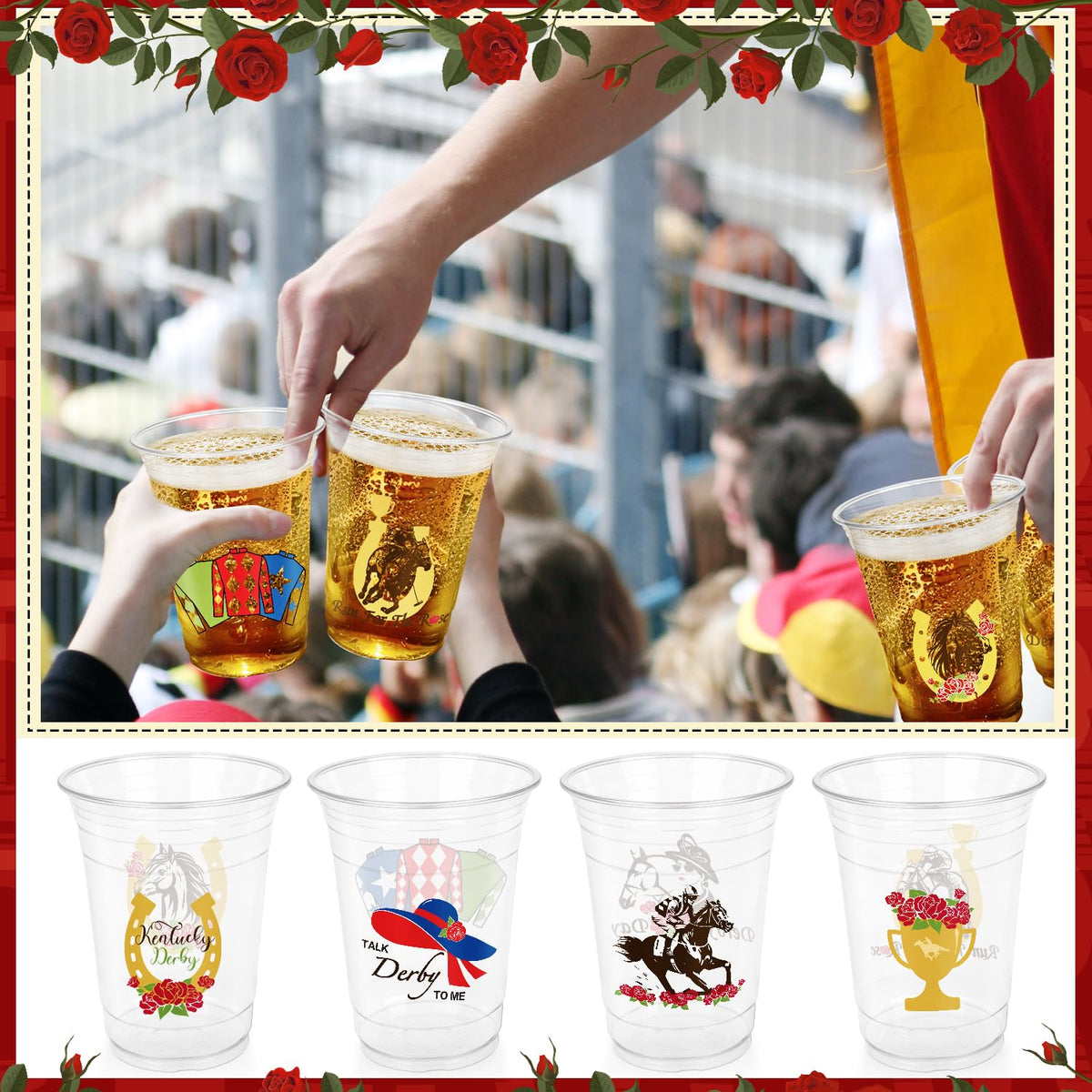 FULJOOOY Derby Cups suit birthdays, picnics, and sports gatherings.