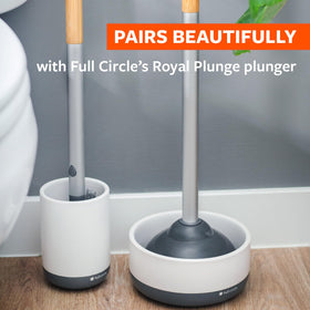 Full Circle Scrub Queen ceramic base is dishwasher safe for easy maintenance.