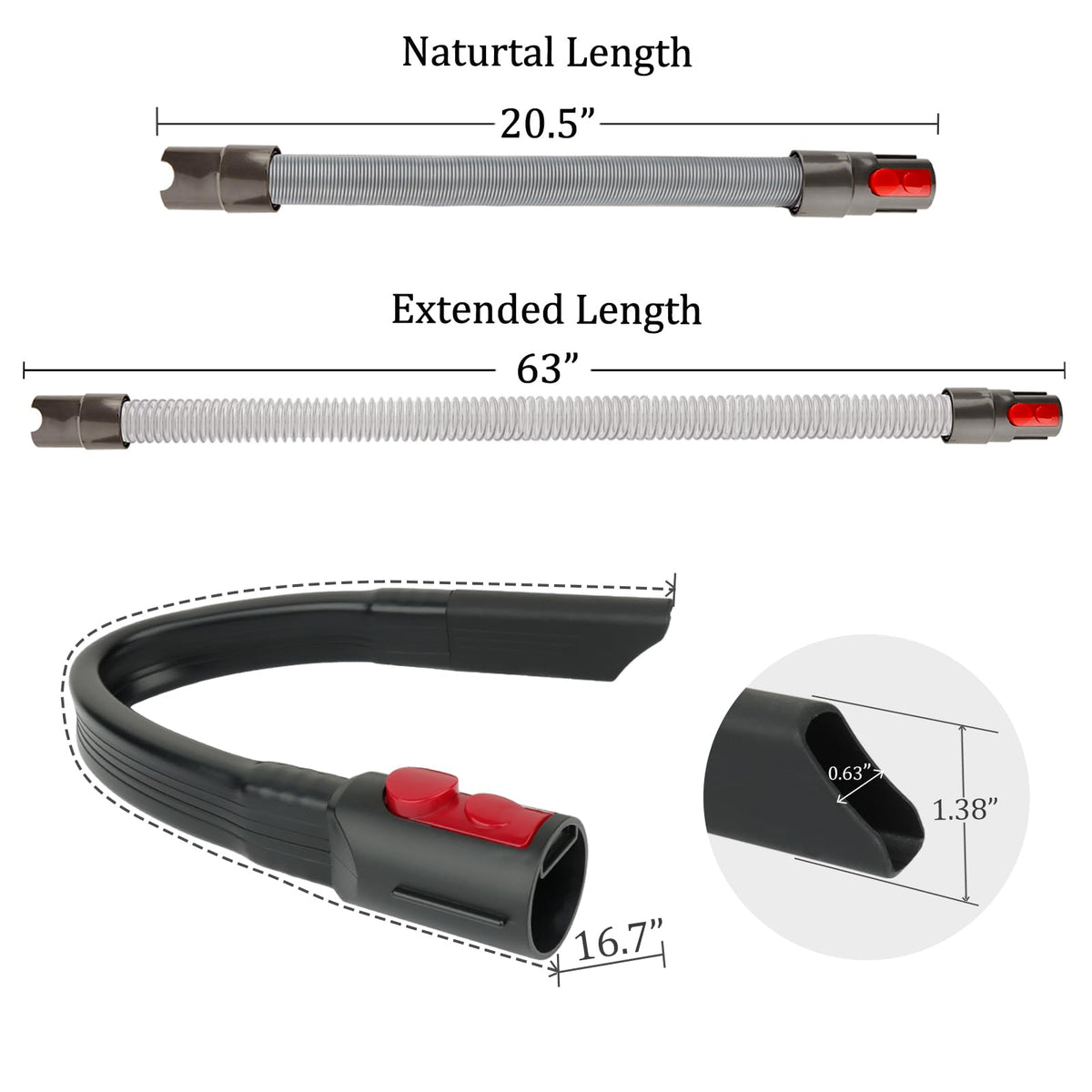 Fullclean direct-connect attachment enables quick setup on the vacuum.