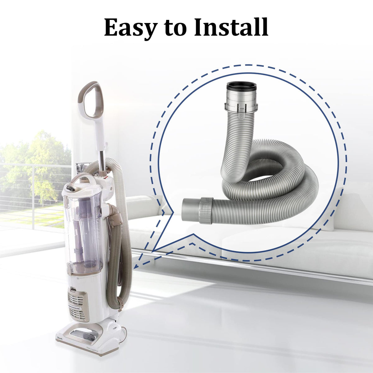 Fullclean hose highlights wide compatibility with multiple Shark Navigator models.
