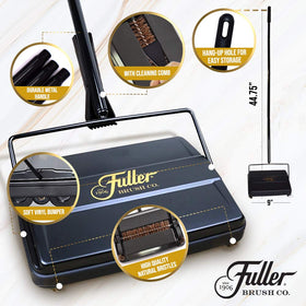 Fuller Brush 17027 compact design fits under furniture for quick reach.