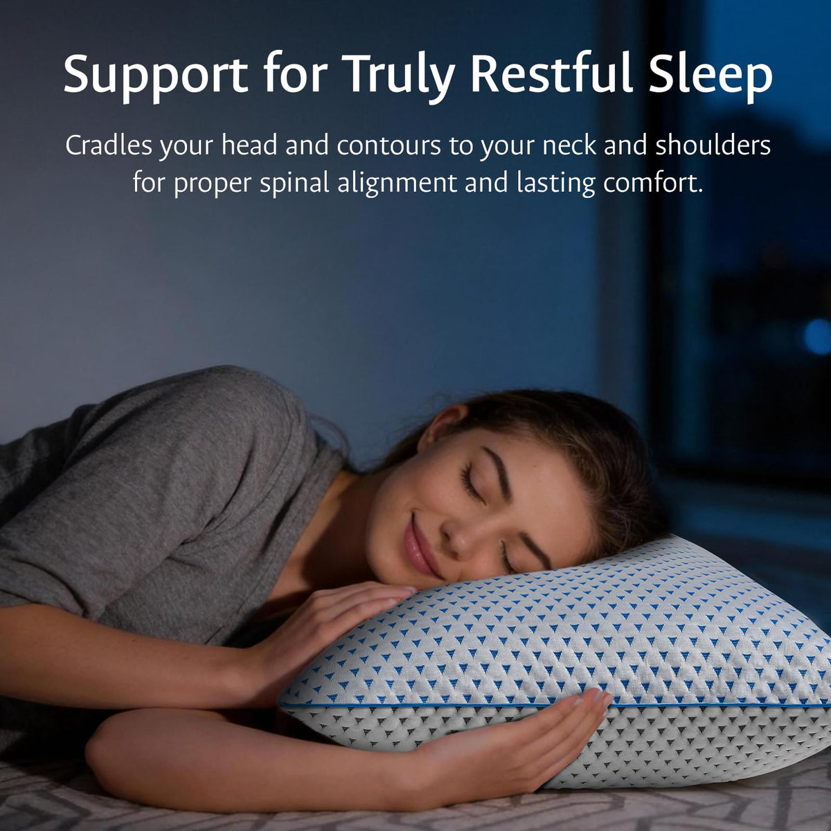Fulocean adjustable-fill pillow contents with extra fill bag for personalized loft.