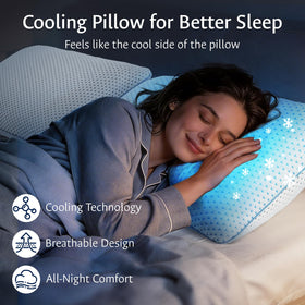 Fulocean CertiPUR-US memory foam core offers durable, non-toxic neck support.