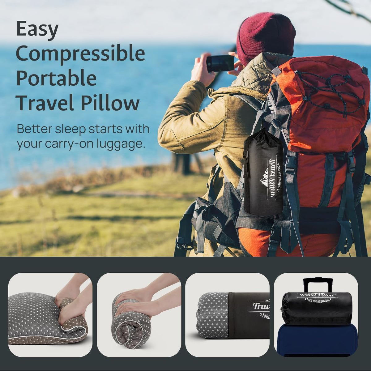 FulOcean CertiPUR-US and OEKO-TEX certified pillow for safe sleep.