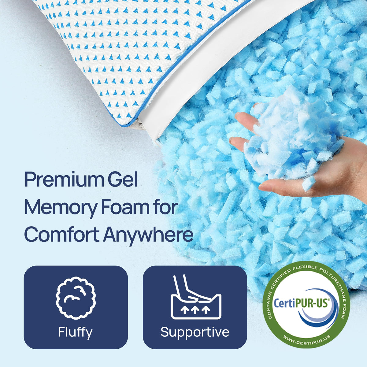 fulocean dual-sided pillowcase with ice silk and warm fabric for all seasons