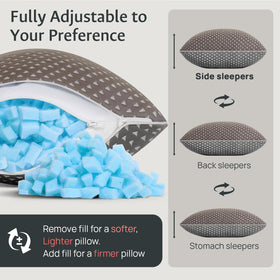 FulOcean dual-sided pillowcase with ice silk stays cool in warm climates.