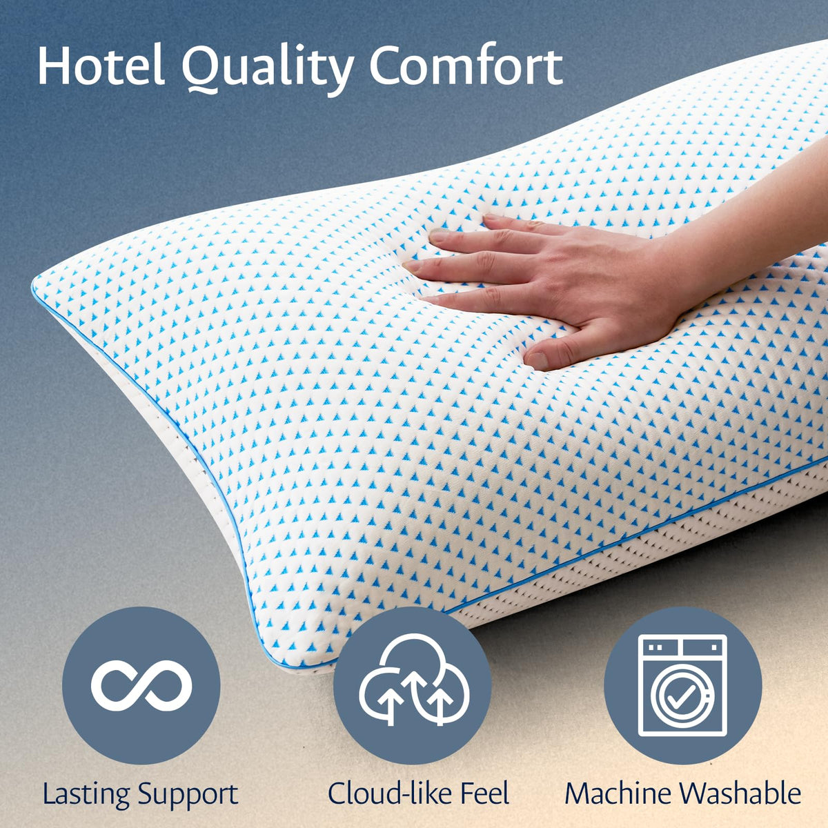 Fulocean neck and shoulder comfort for side sleeping alignment.