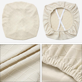 Fuloon everyday beige chair protector suitable for kitchen and living areas.