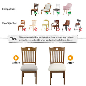 Fuloon wrinkle-resistant stretch fabric maintains chair shape after washing.