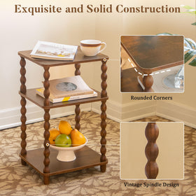 Fultyle compact bedside table fits tight spaces without crowding rooms