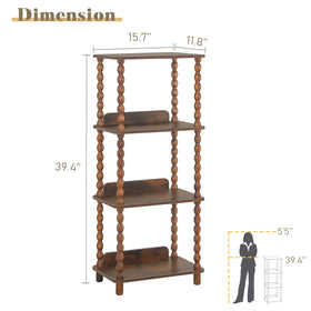 Fultyle compact bookshelf footprint saves floor space in small rooms