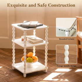 Fultyle end table compact design fits tight spaces.