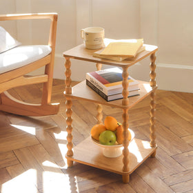 Fultyle end table shows compact dimensions for tight-space setups