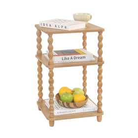 Fultyle end table with Rustic Walnut top for drinks and décor