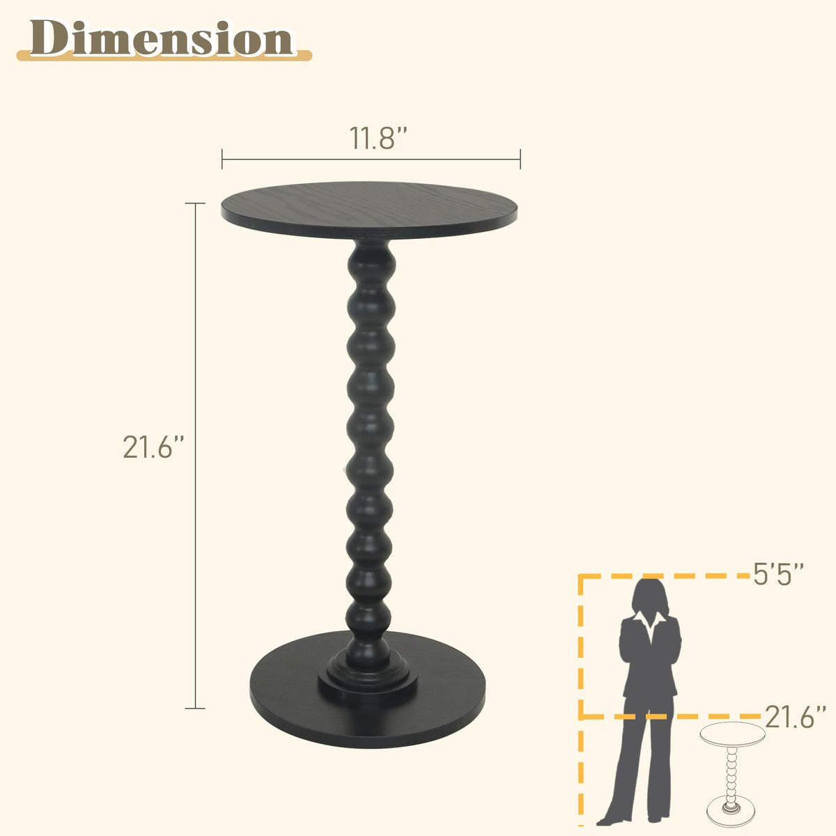 Fultyle round table features a safe, rounded edge for family rooms.