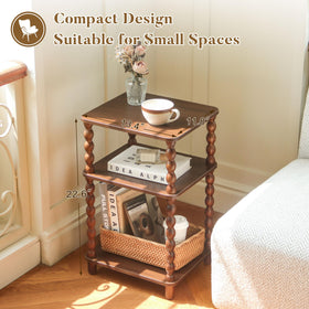 Fultyle spindle-legged design adds vintage charm to any room