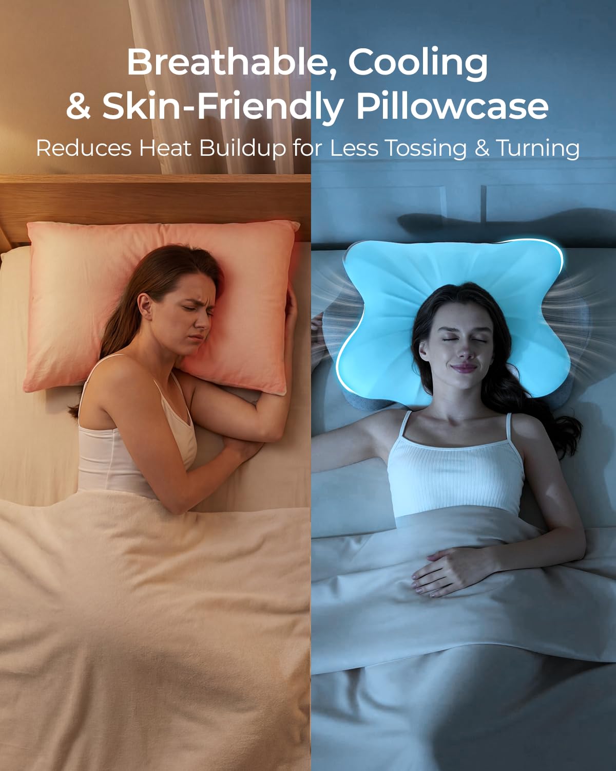 fumacos Neck pillow supports gentle alignment for multiple sleep positions.