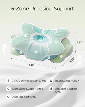 fumacos Two-height adjustment to fit side, back, or stomach sleepers.