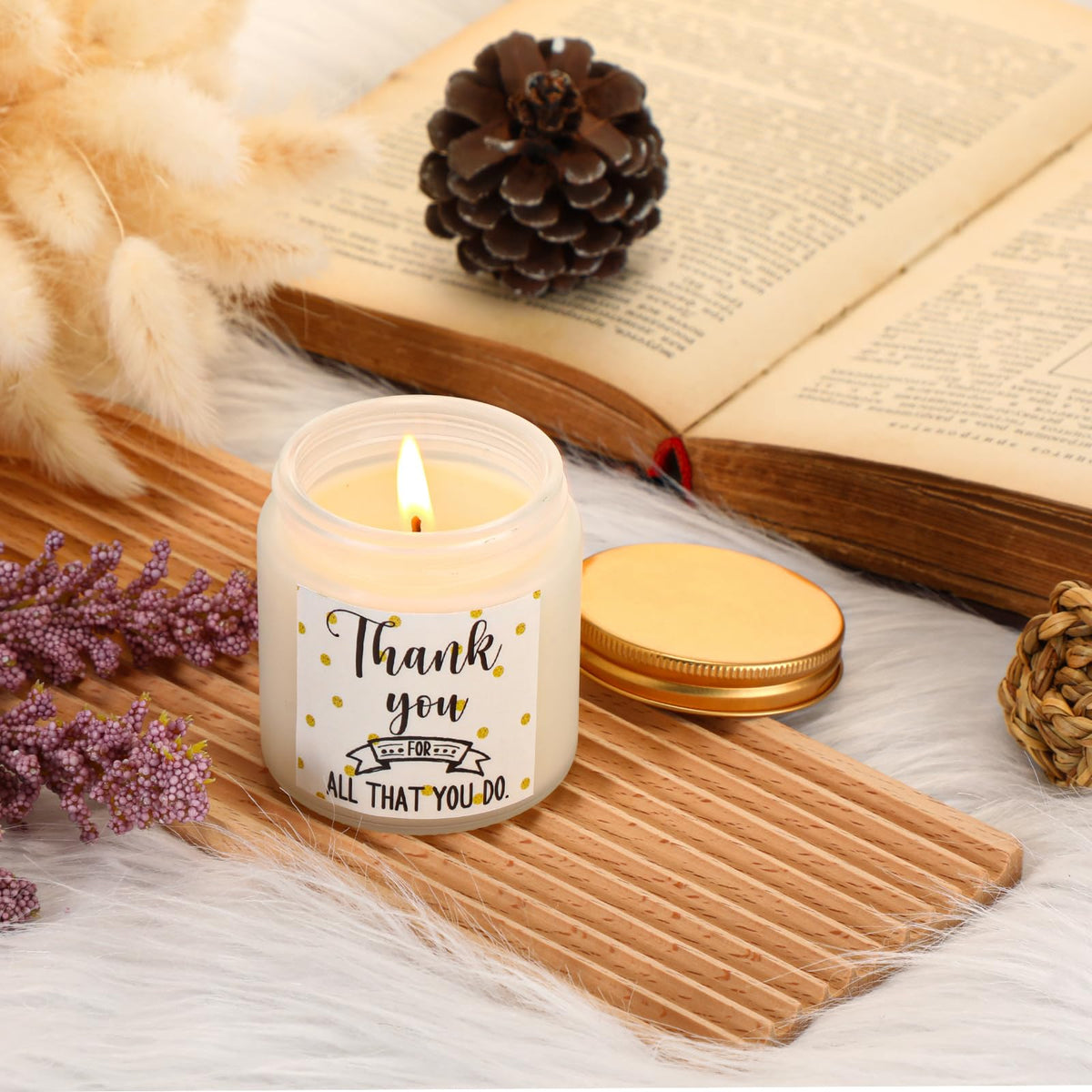 Fumete bergamot and grapefruit candle brings zesty, clean scent to offices.