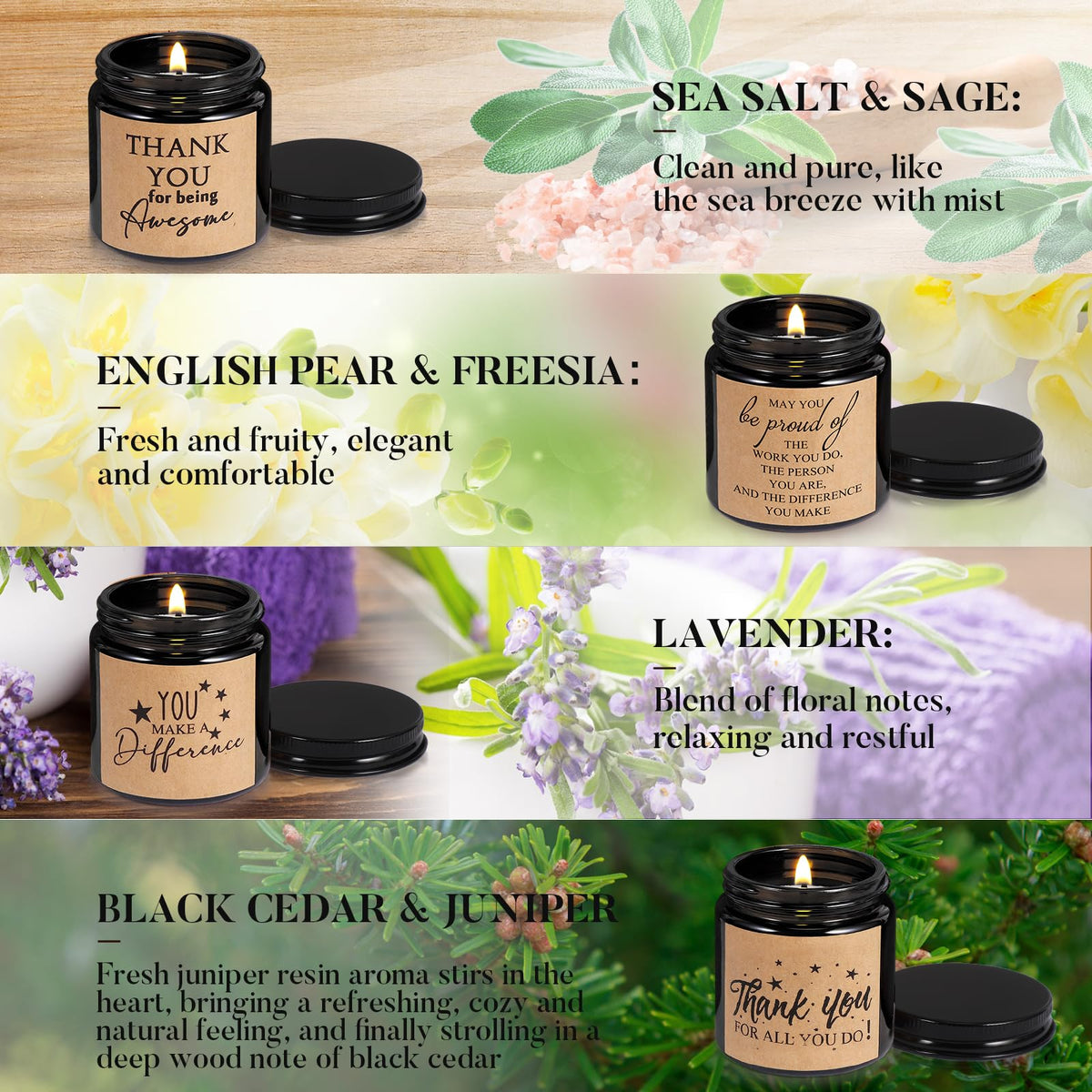 Fumete sea salt and sage candle creates fresh, relaxing atmosphere