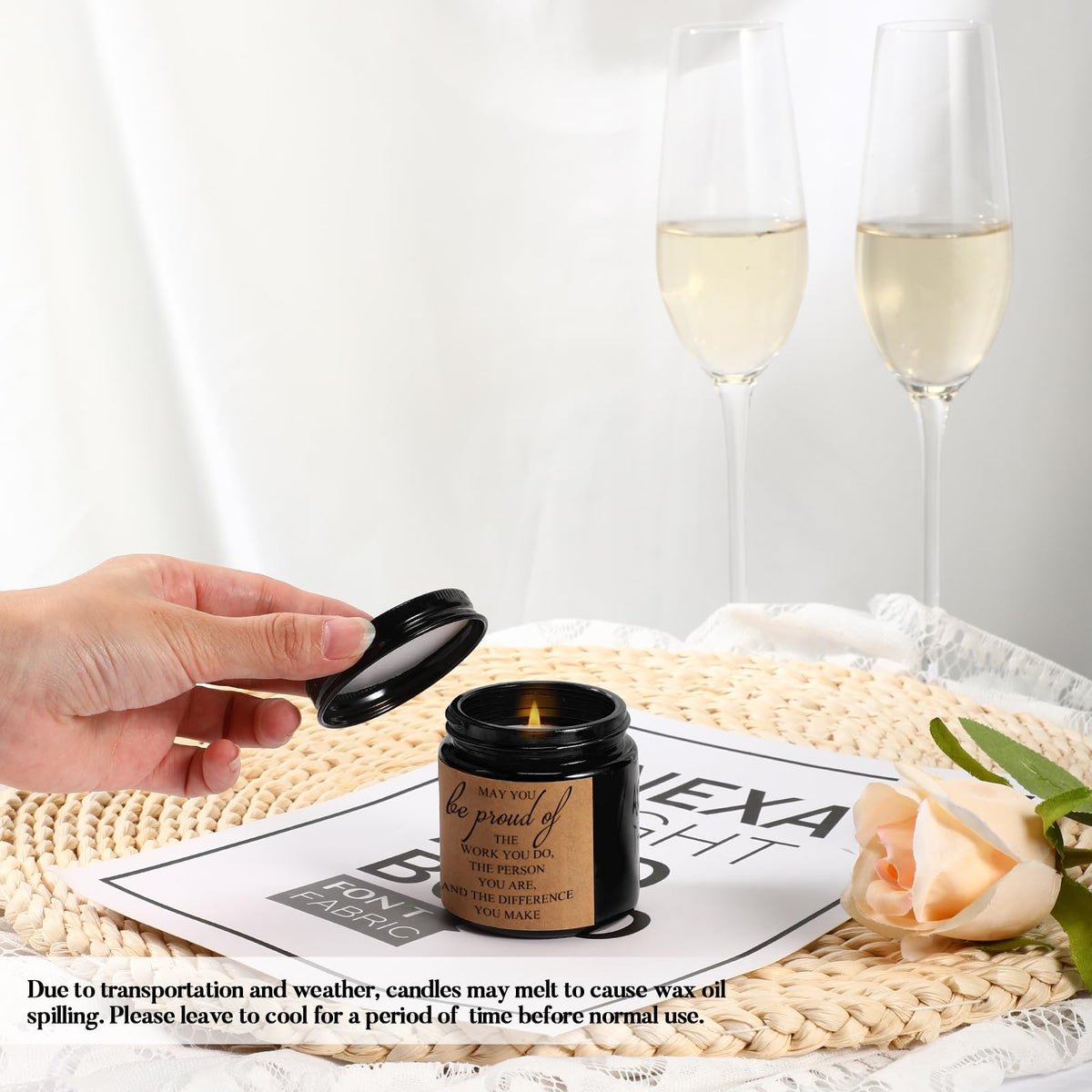 Fumete gift set packaging showcases four scented candles for gifting