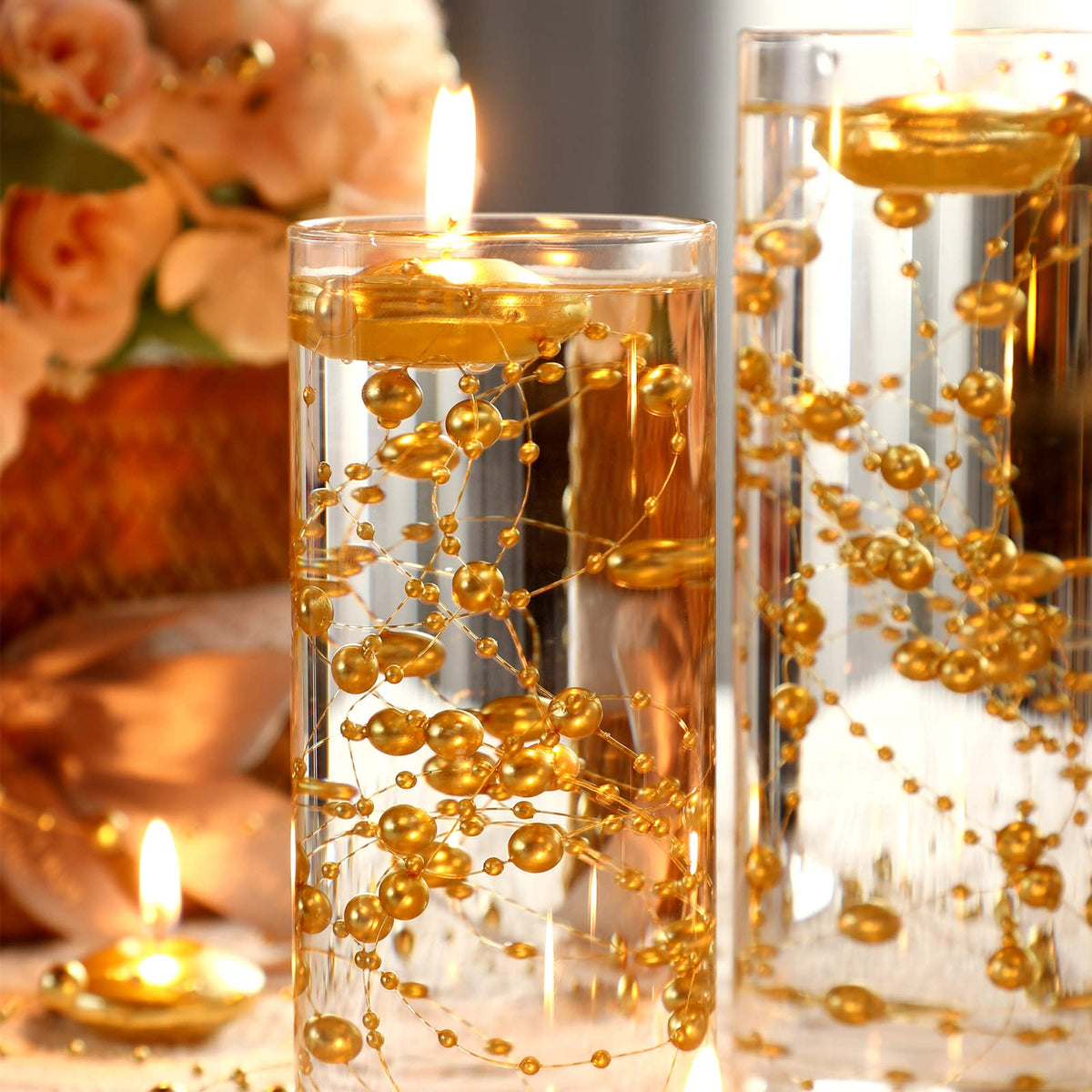 Fumete unscented gold decor preserves catering aroma while adding shimmer