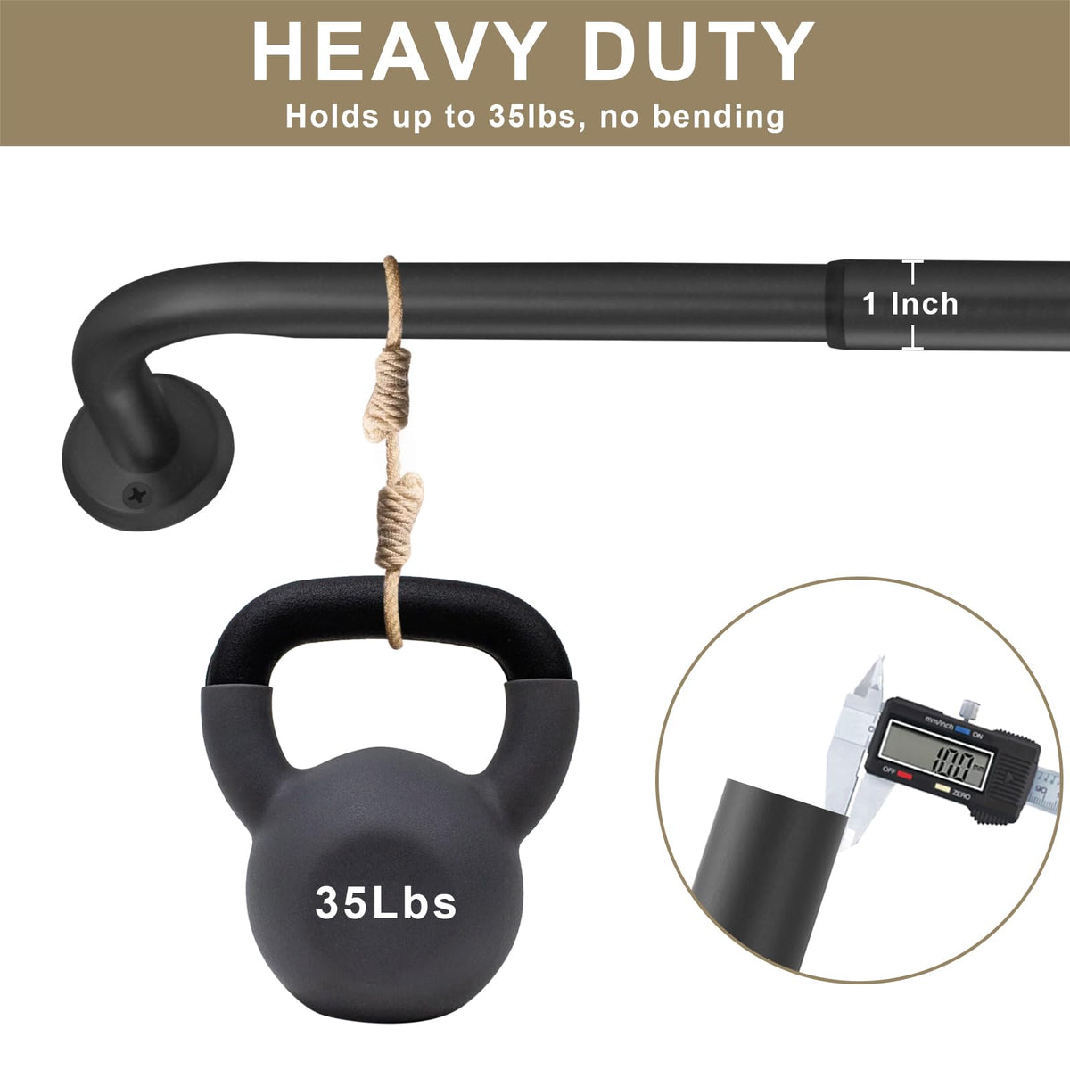 Fumlyate heavy duty base with 5mm zinc alloy for reliable load.