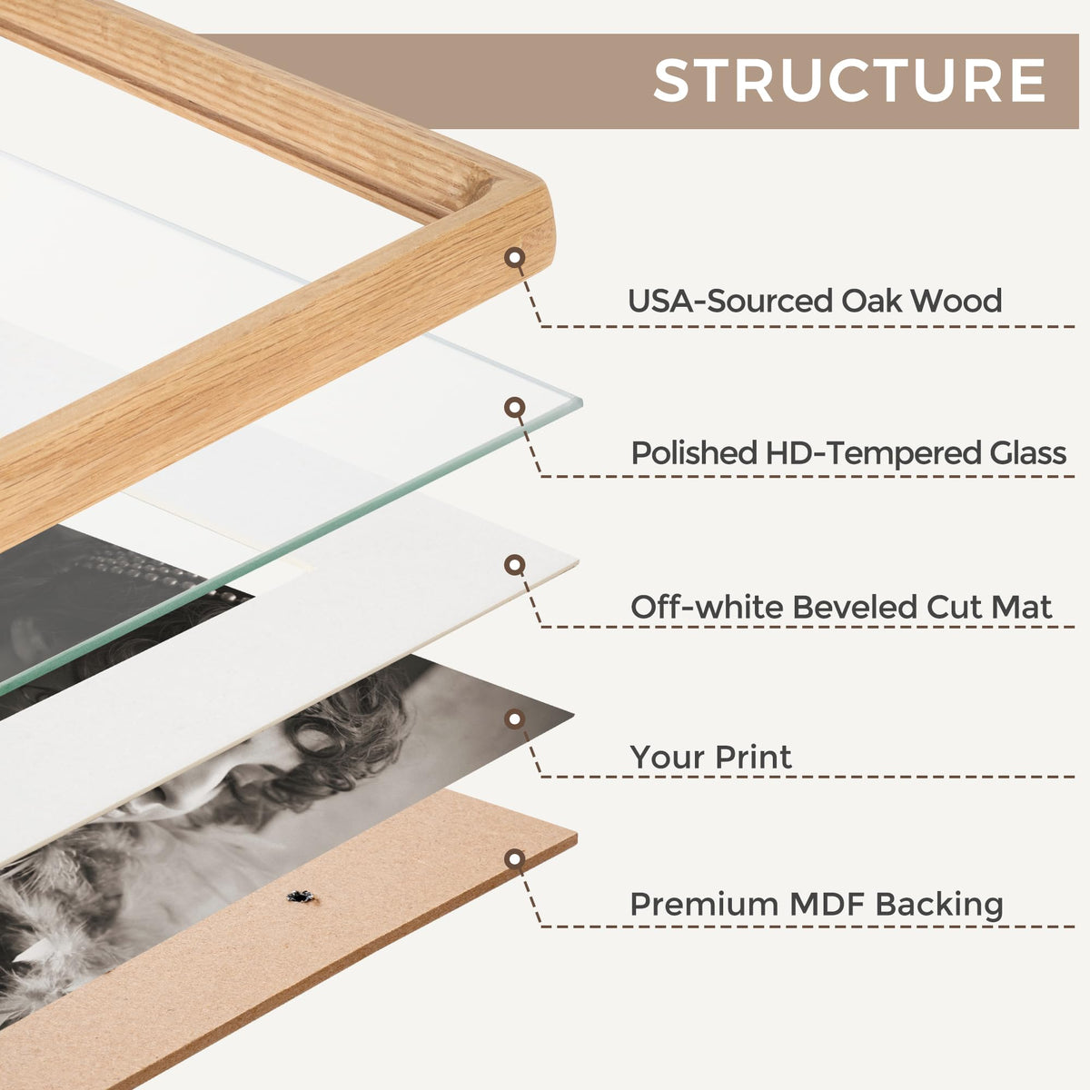 Fun Memories wall display with built-in hooks enables easy, secure hanging.