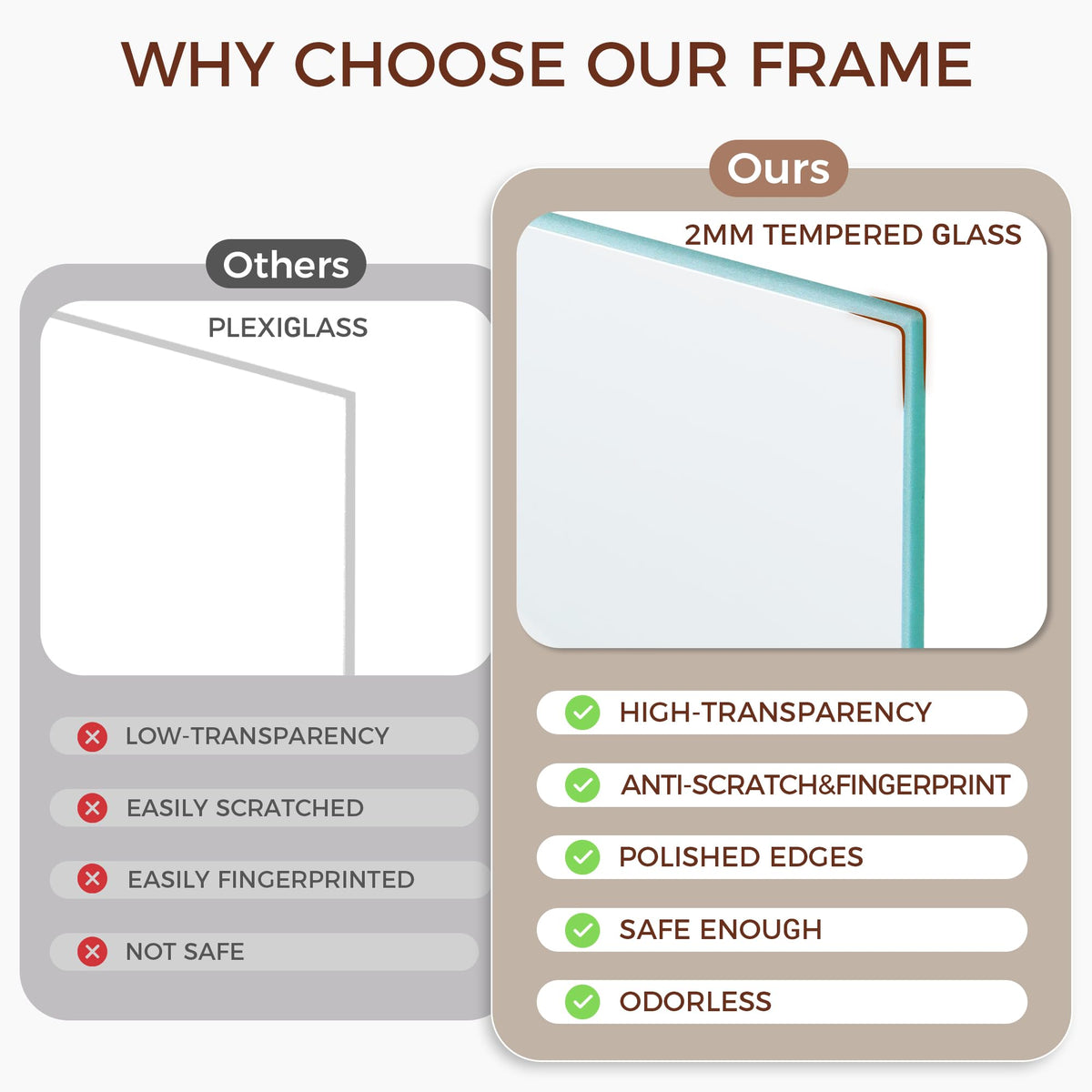 Fun Memories minimalist design frame for modern spaces