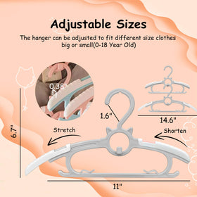 Funamily anti-slip hanger shoulders keep baby clothes in place