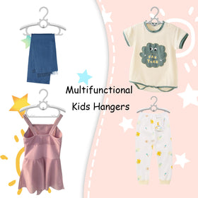 Funamily stackable design saves closet space with independent hooks