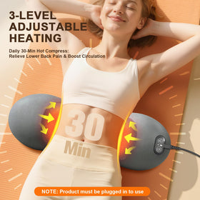 FunBy lumbar pillow supports the back on car trips for comfort.