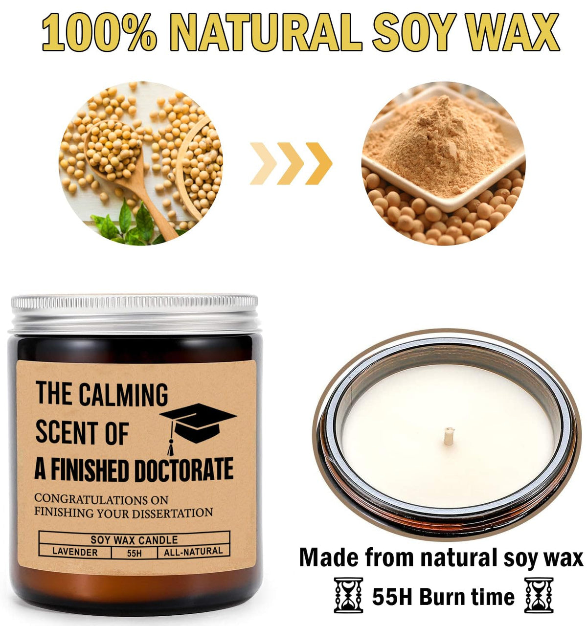 FundingCharlee candle enhances bedroom and living room ambiance and focus.