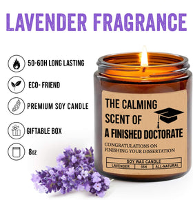 FundingCharlee lavender-scent soy wax candle promotes calm during study or sleep.