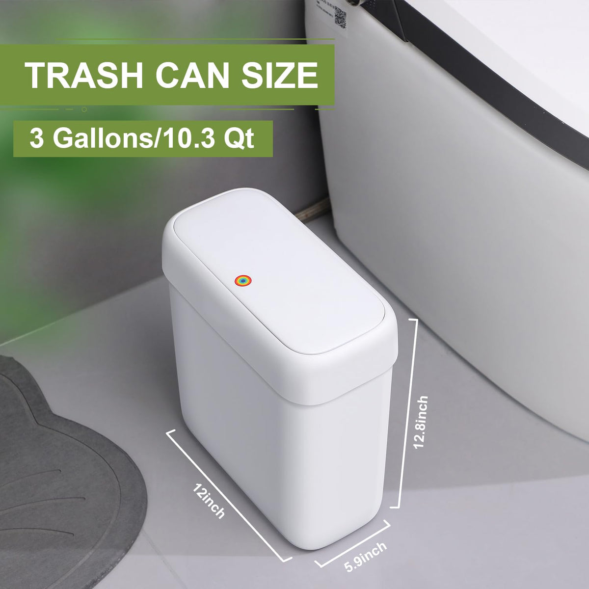 funest trash can with lid isolates odors for a fresher room