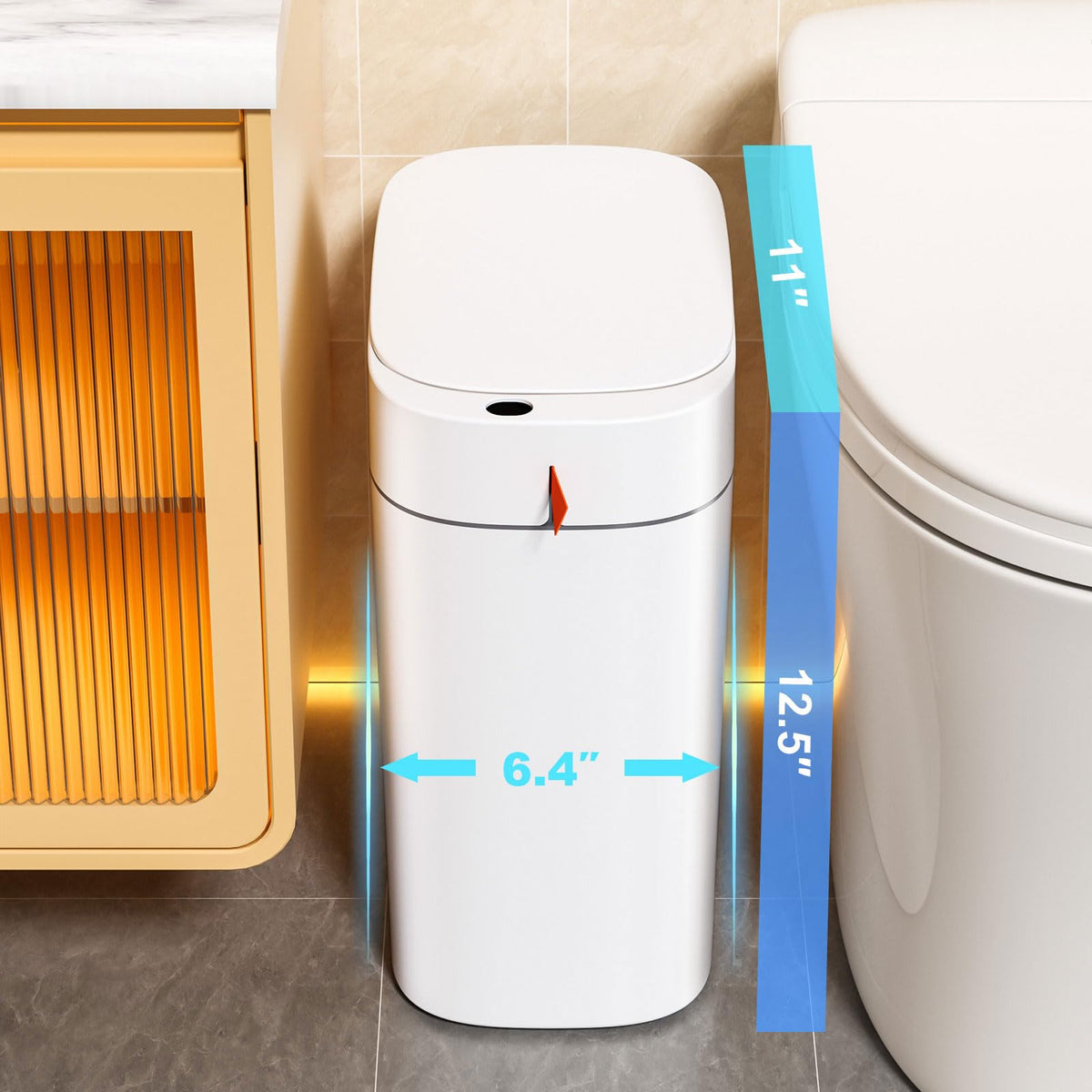 Funest vacuum bag-suction design keeps bags tight against walls for cleaner bins.
