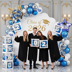 FunHot grad photo backdrop setup for memorable snaps