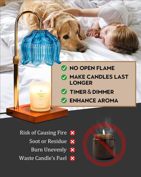 Funistree lotus-design warmer adds elegant decor while melting wax