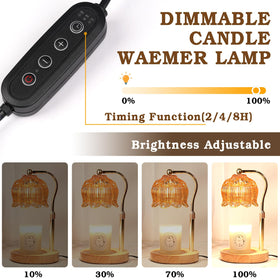 Funistree candle warmer lamp dimmable control for adjustable ambiance