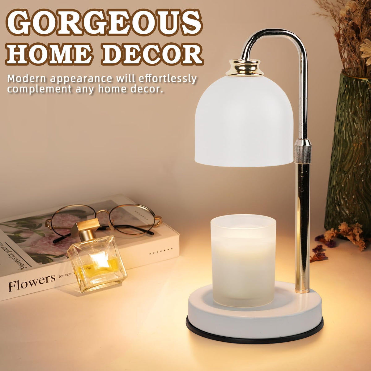 Funistree candle warmer lamp dimming control for fragrance intensity